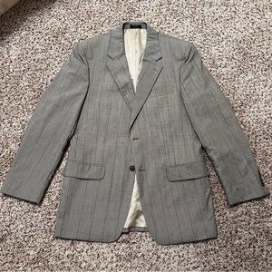 Jones New York Gray Sport Coat with Notched Lapels Size 39R